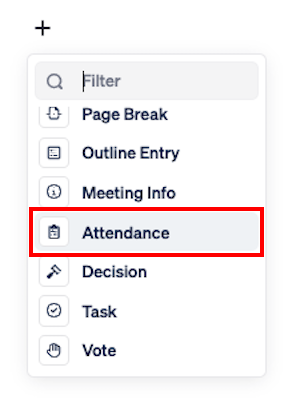 Attendance in Meeting Minutes 4