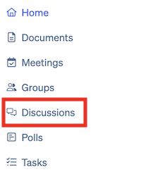 Menu. Discussion View / Participate in Discussions