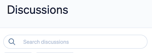 Discussions-search-box