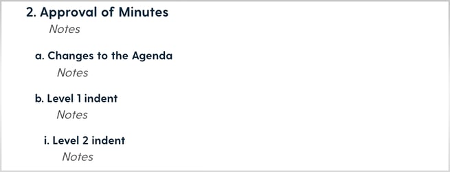 Edit  Format Meeting Minutes 4