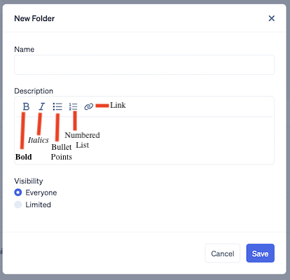 Folders — Create, Edit, & Lock 1