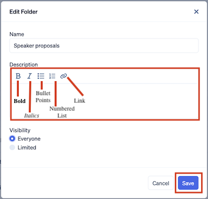 Folders — Create, Edit, & Lock 6