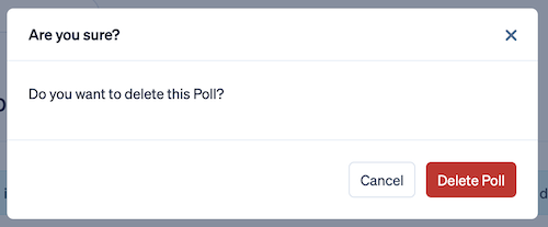 Poll-delete-confirmation