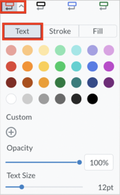 callout text color options