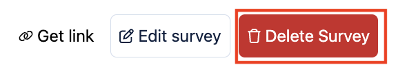 delete survey