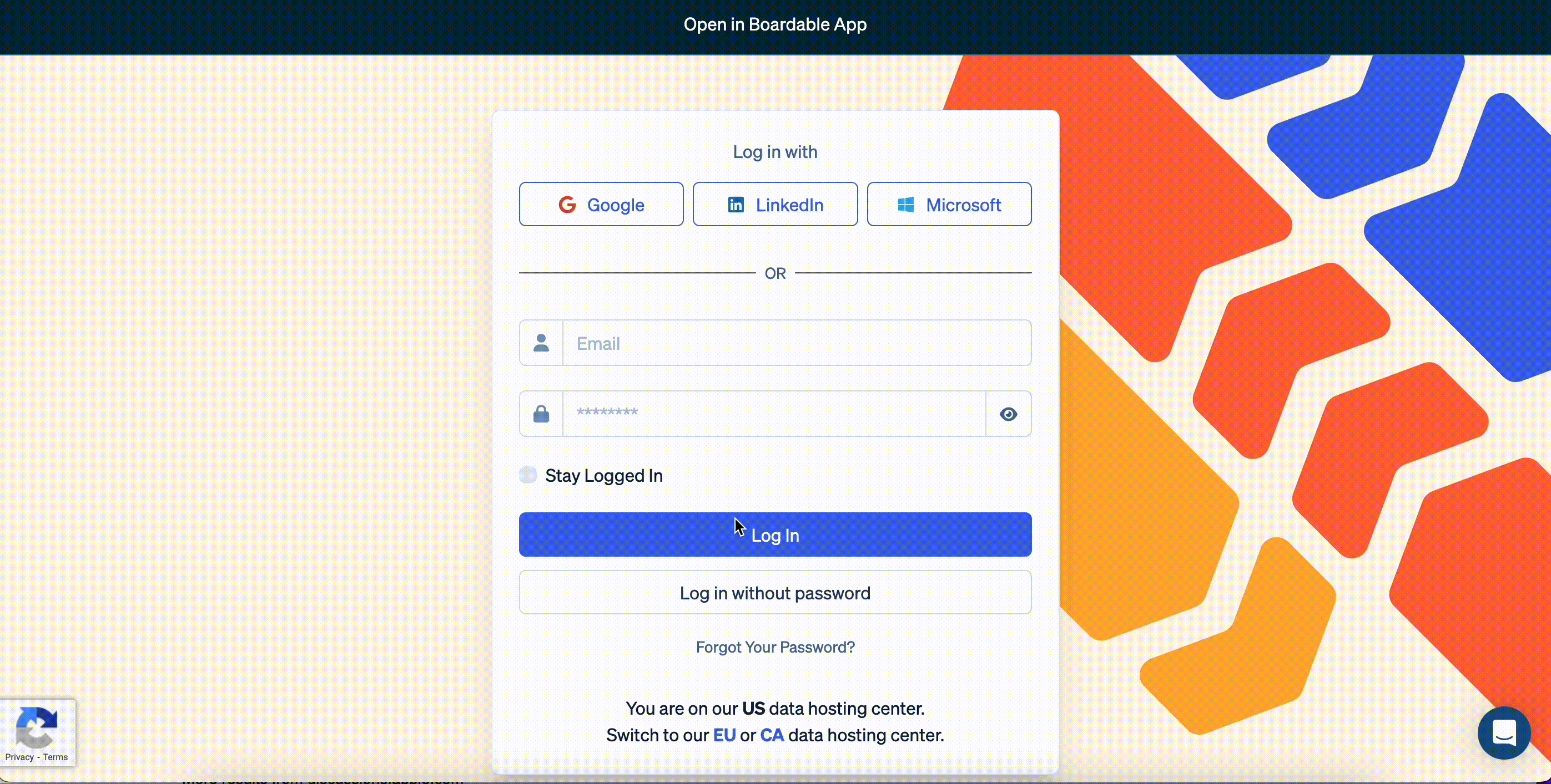 Controltex Log In Access Boardable via Single Sign-On (SSO)