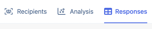 responses tab