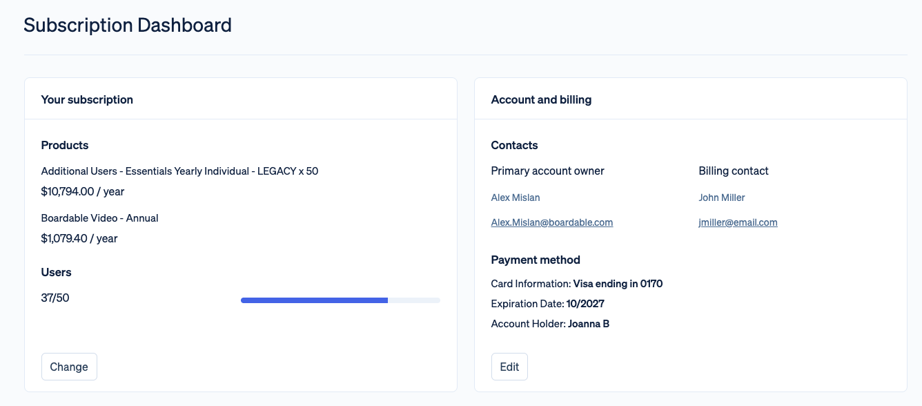 Manage Your Subscription